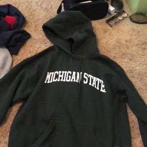 green michigan state hoodie